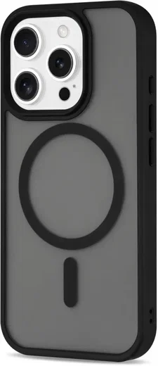 Apple iPhone 16 Pro Max Hoesje met MagSafe Back Cover Matte Zwart afbeelding 14