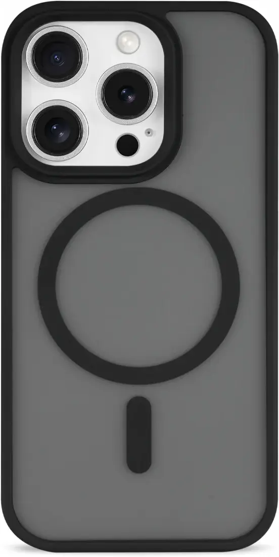Apple iPhone 16 Pro Max Hoesje met MagSafe Back Cover Matte Zwart afbeelding 17