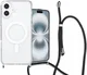 Apple iPhone 16 Hoesje MagSafe Schokbestendig met Koord Transparant afbeelding 1