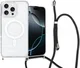 Apple iPhone 16 Pro Hoesje MagSafe Schokbestendig met Koord Transparant afbeelding 1