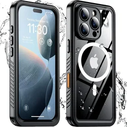 SBG Outdoor Case Apple iPhone 16 Pro Waterdicht met MagSafe / Qi2 Zwart afbeelding