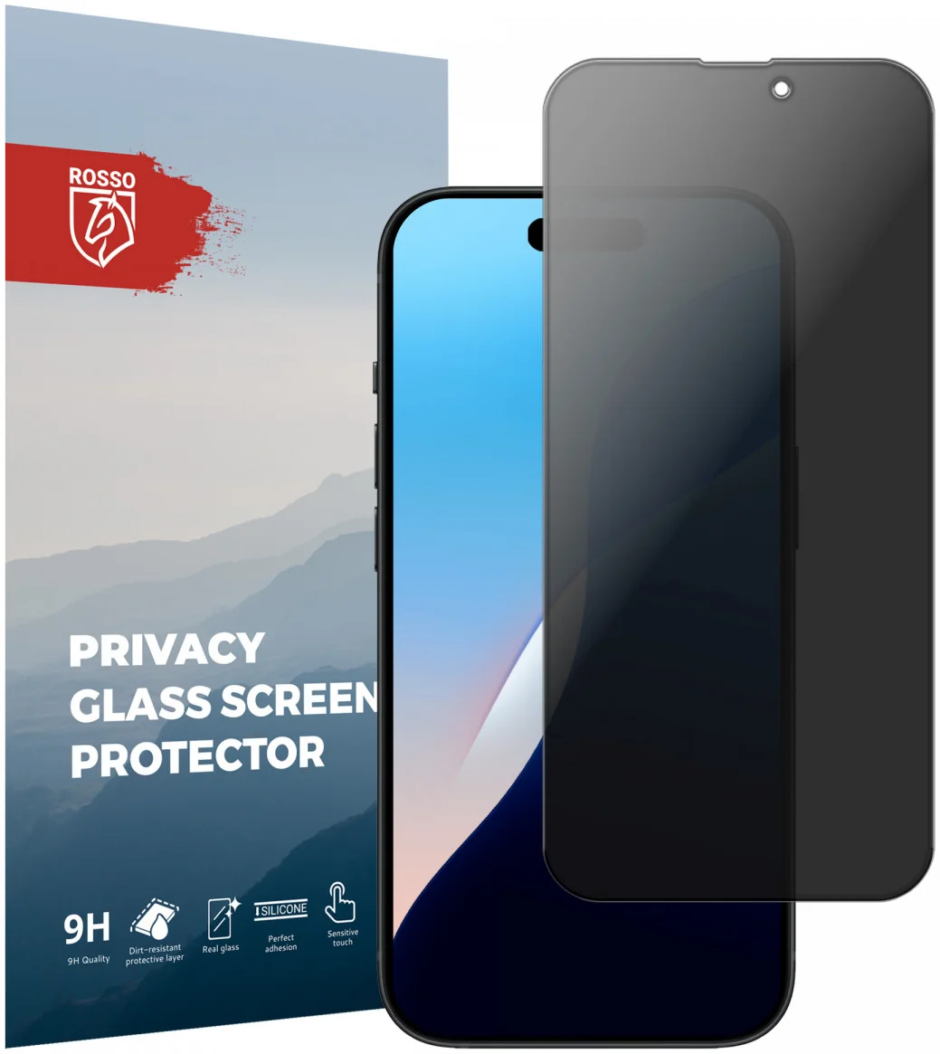 Rosso Apple iPhone 16 9H Tempered Glass Screen Protector Privacy afbeelding 1