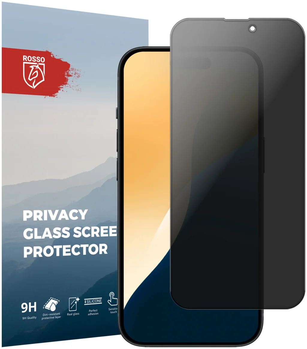 Rosso Apple iPhone 16 Pro Max 9H Tempered Glass Screen Protector Privacy afbeelding 1