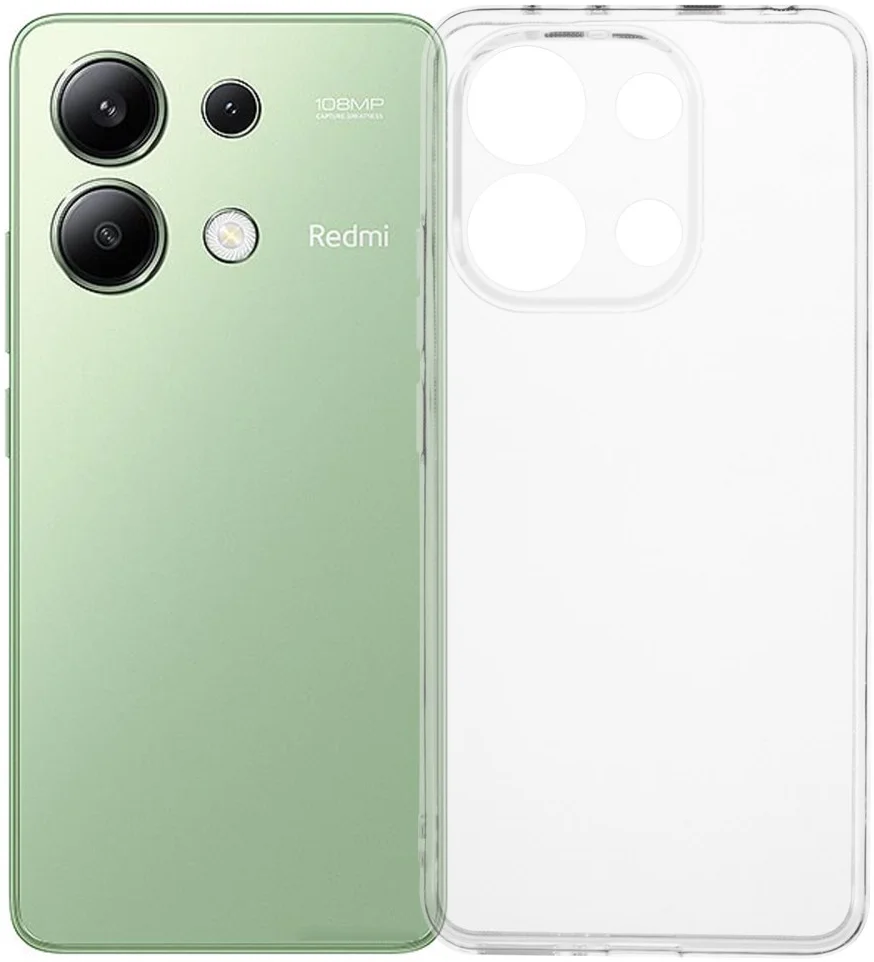 Xiaomi Redmi Note 13 4G Hoesje Dun TPU Back Cover Transparant afbeelding 1