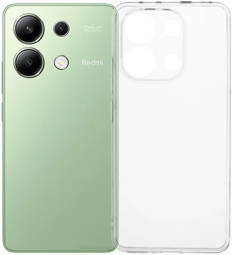 Xiaomi Redmi Note 13 4G Hoesje Dun TPU Back Cover Transparant afbeelding 1