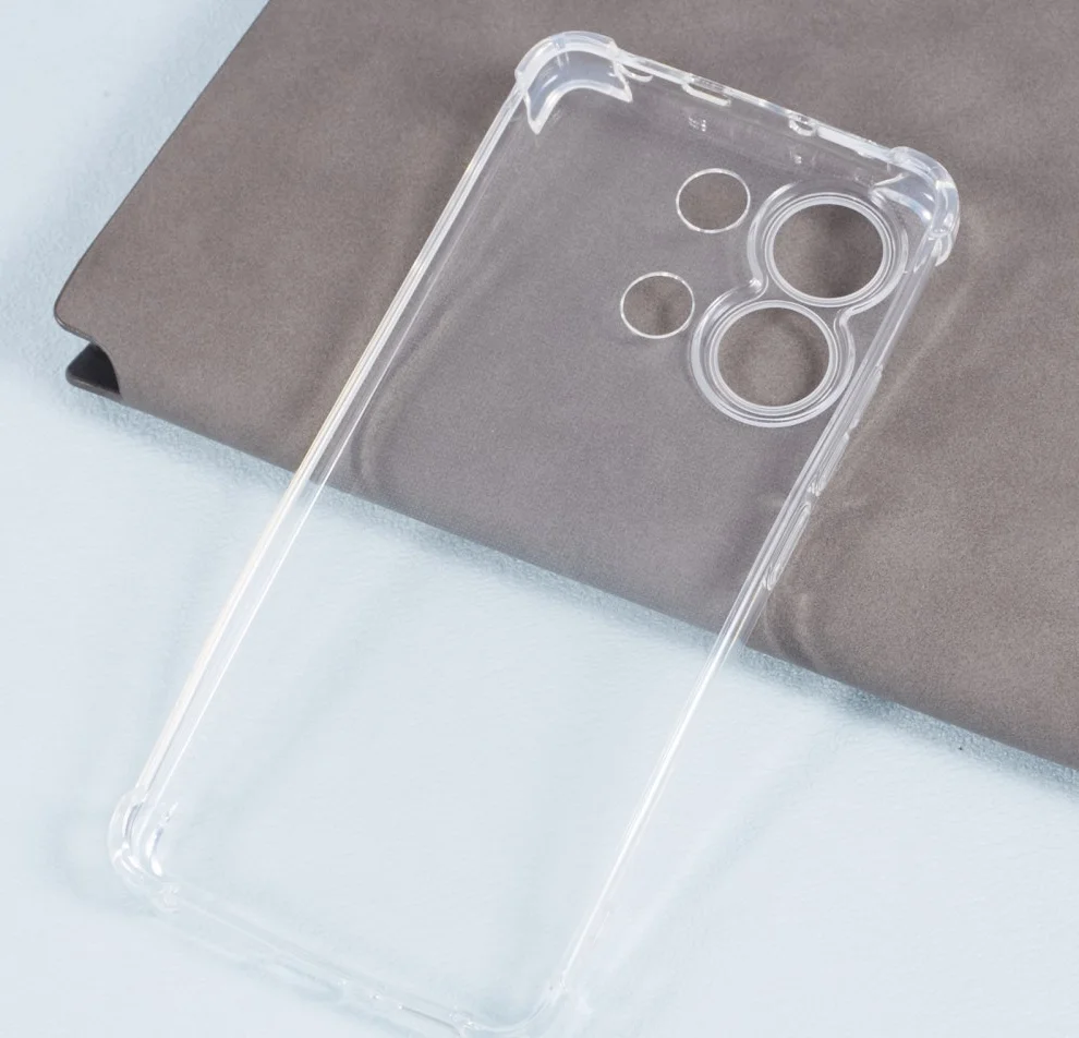 Xiaomi Redmi Note 13 4G Hoesje Schokbestendig en Dun TPU Back Cover Transparant afbeelding 4