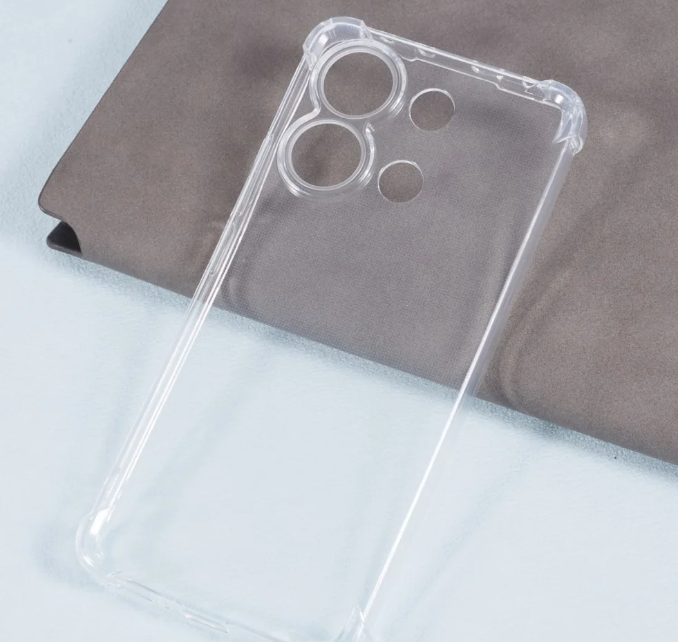 Xiaomi Redmi Note 13 4G Hoesje Schokbestendig en Dun TPU Back Cover Transparant afbeelding 5