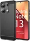 Xiaomi Redmi Note 13 4G Hoesje Geborsteld TPU Flexibele Back Cover Zwart afbeelding 1