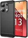 Xiaomi Redmi Note 13 4G Hoesje Geborsteld TPU Flexibele Back Cover Zwart