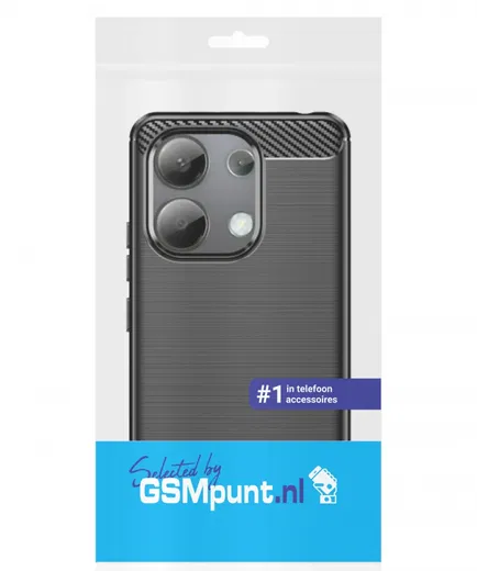 Xiaomi Redmi Note 13 4G Hoesje Geborsteld TPU Flexibele Back Cover Zwart afbeelding 8
