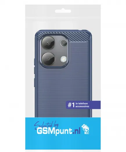 Xiaomi Redmi Note 13 4G Hoesje Geborsteld TPU Flexibele Back Cover Blauw afbeelding 9