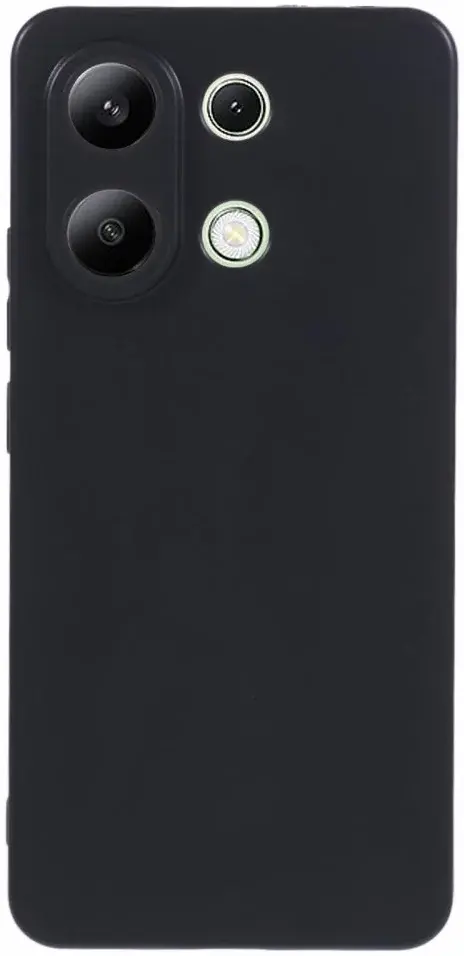 Xiaomi Redmi Note 13 4G Hoesje Matte Back Cover Dun TPU Zwart afbeelding 1