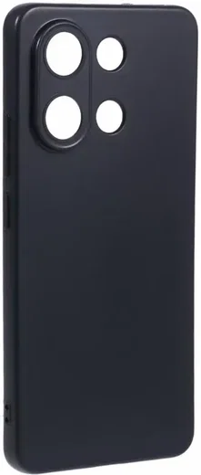 Xiaomi Redmi Note 13 4G Hoesje Matte Back Cover Dun TPU Zwart afbeelding 2