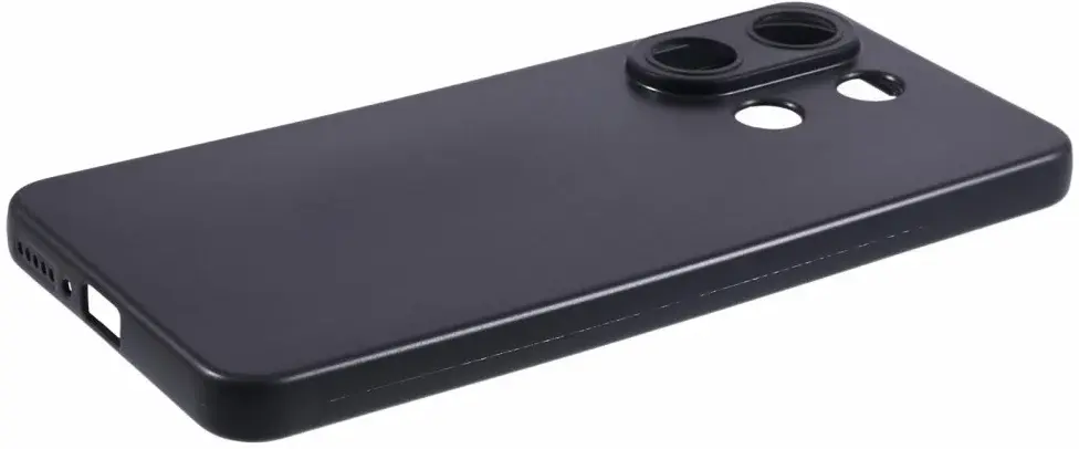 Xiaomi Redmi Note 13 4G Hoesje Matte Back Cover Dun TPU Zwart afbeelding 5