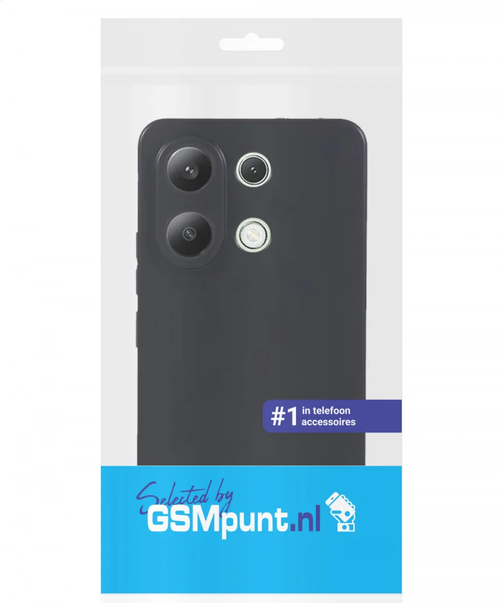 Xiaomi Redmi Note 13 4G Hoesje Matte Back Cover Dun TPU Zwart afbeelding 7