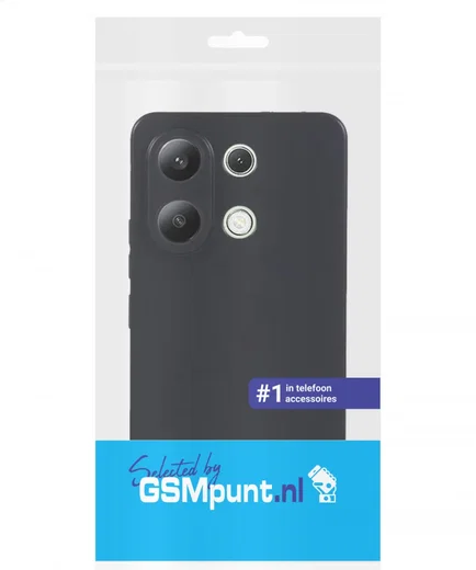 Xiaomi Redmi Note 13 4G Hoesje Matte Back Cover Dun TPU Zwart afbeelding 7