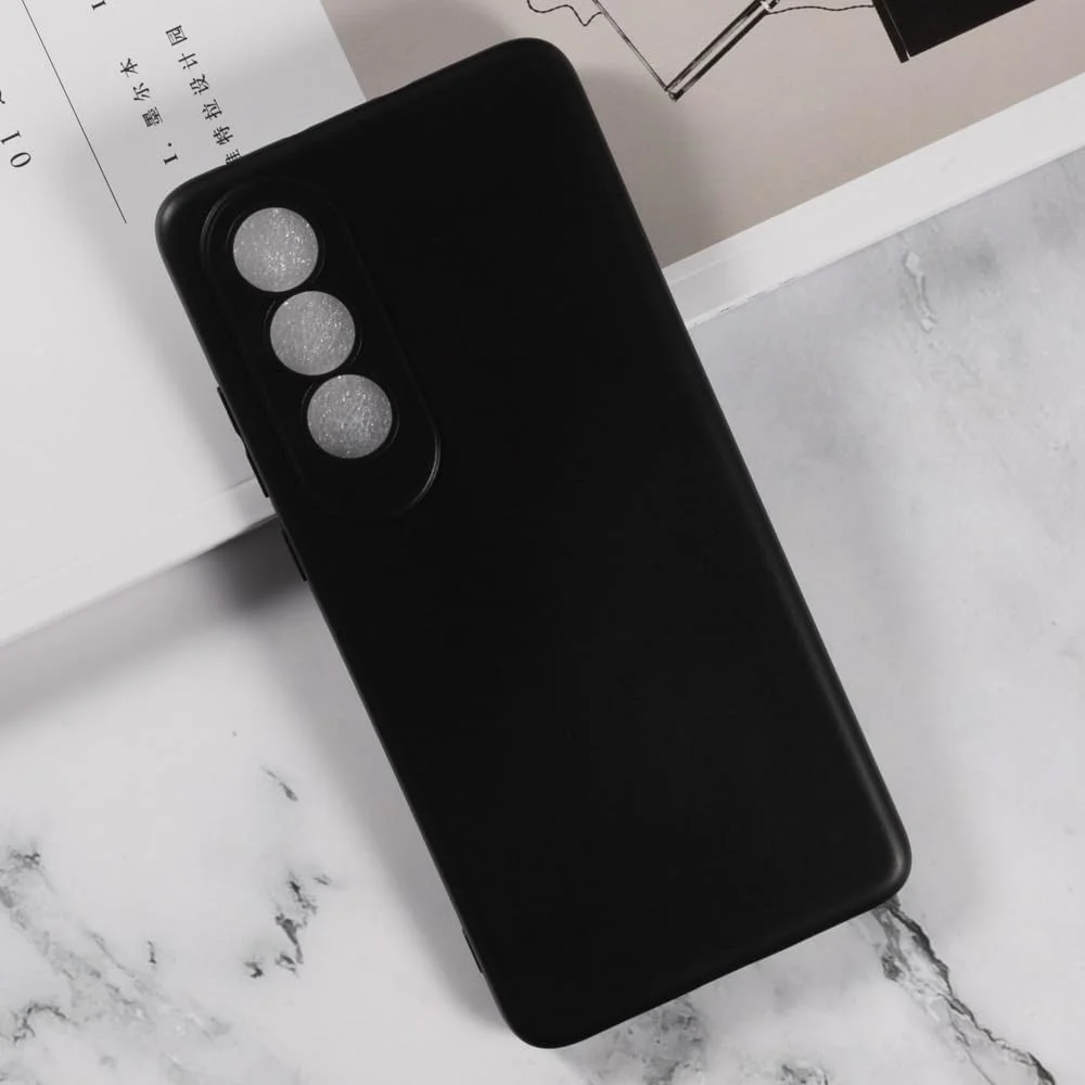 OnePlus Nord CE 4 Hoesje Matte Back Cover Dun TPU Zwart afbeelding 3
