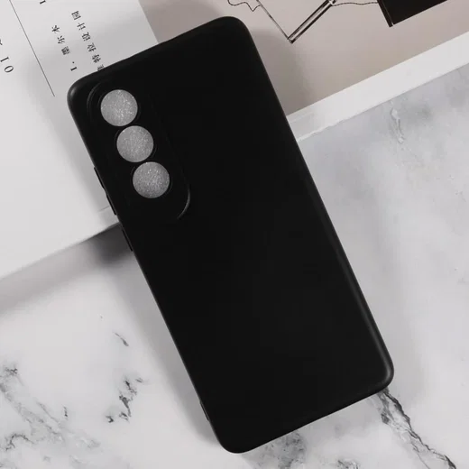 OnePlus Nord CE 4 Hoesje Matte Back Cover Dun TPU Zwart afbeelding 3