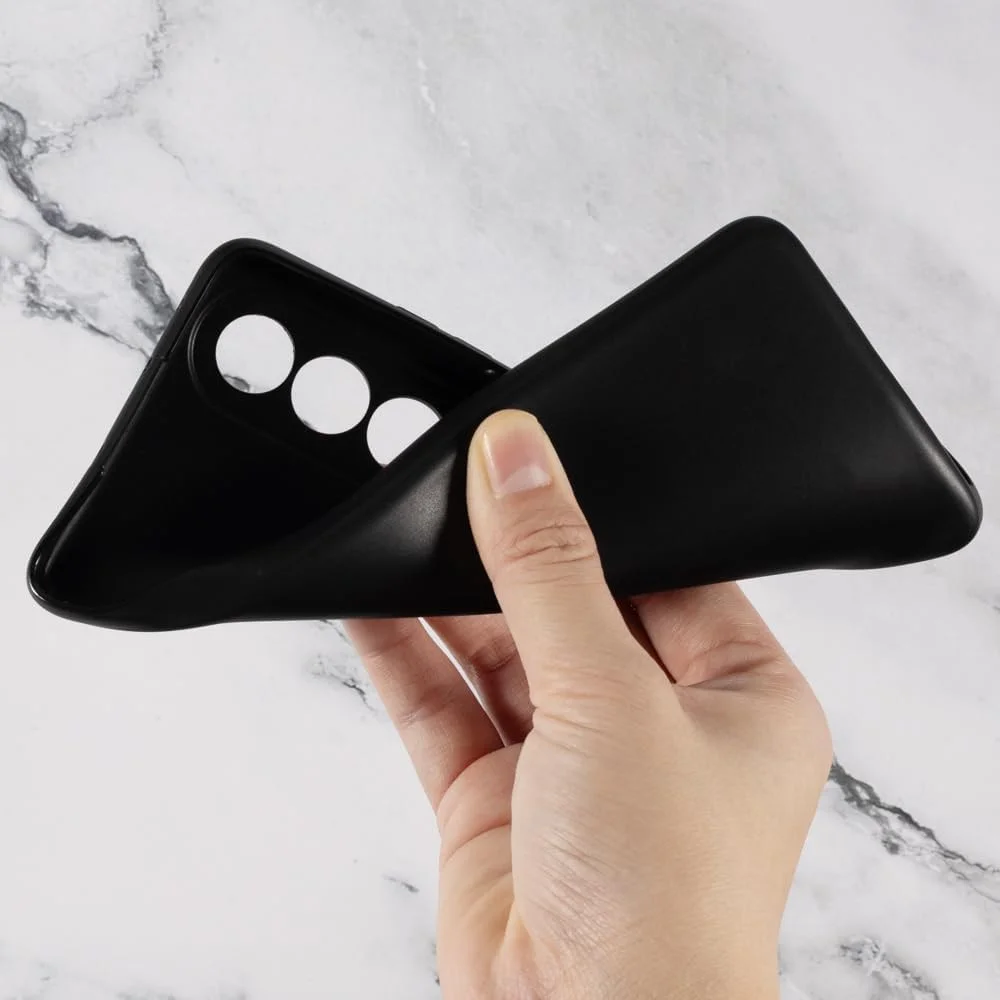 OnePlus Nord CE 4 Hoesje Matte Back Cover Dun TPU Zwart afbeelding 4