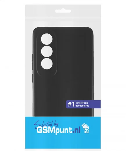 OnePlus Nord CE 4 Hoesje Matte Back Cover Dun TPU Zwart afbeelding 5