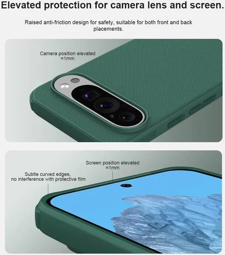 Nillkin Frosted Shield Google Pixel 9 Pro XL Hoesje MagSafe Back Cover Groen afbeelding 4