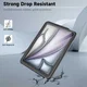 Apple iPad Air 11 (2024/2025/2026) Hoes Waterdicht Full Protect Cover IP68 Zwart afbeelding 4
