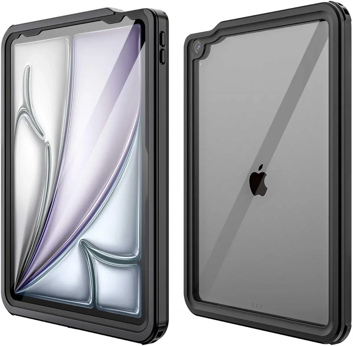 Apple iPad Air 13 (24/25/26) Hoes Waterdicht Full Protect Cover IP68 Zwart afbeelding 5