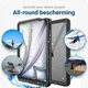 iPad Pro 11 (2024/2025) Hoes Waterdicht Full Protect Cover IP68 Zwart afbeelding 2