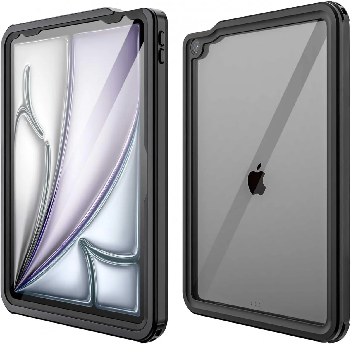 Apple iPad Pro 13 (2024/2025) Hoes Waterdicht Full Protect Cover IP68 Zwart afbeelding 7