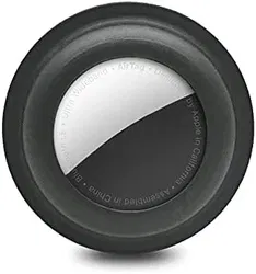 Airtag Case Houder Hoesje met Plakbare Zelfklevende Sticker Zwart afbeelding