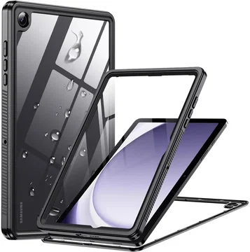 Samsung Galaxy Tab A9 Plus Hoes Waterdicht Full Protect Cover IP68 Zwart