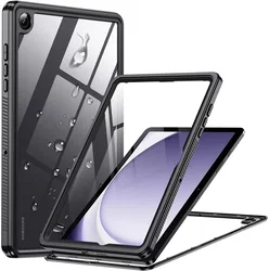 Samsung Galaxy Tab A9 Plus Hoes Waterdicht Full Protect Cover IP68 Zwart afbeelding