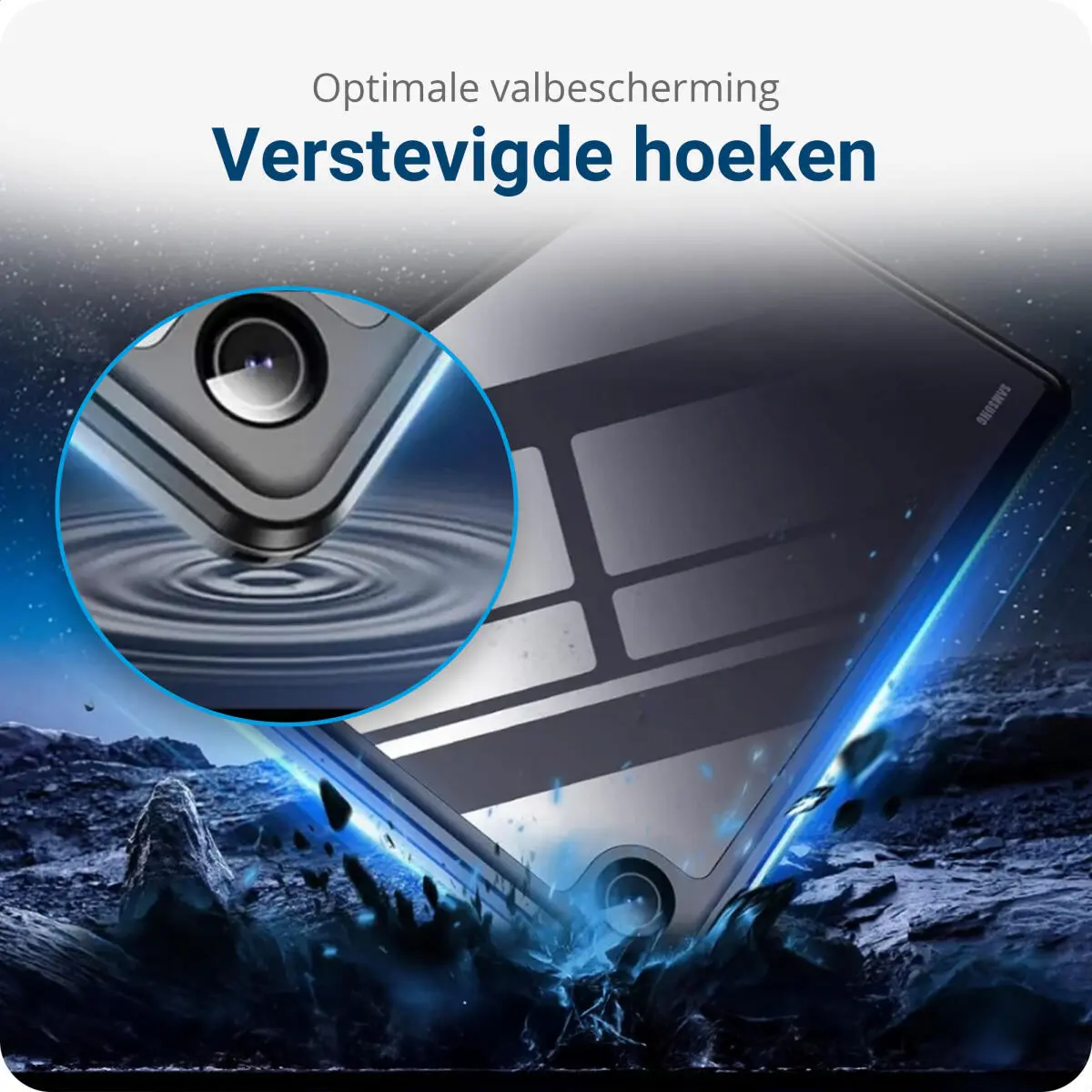 Samsung Galaxy Tab A9 Plus Hoes Waterdicht Full Protect Cover IP68 Zwart afbeelding 4