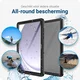 Samsung Galaxy Tab A9 Plus Hoes Waterdicht Full Protect Cover IP68 Zwart afbeelding 2