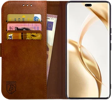 Rosso Element Honor 200 Hoesje Book Case Wallet Bruin