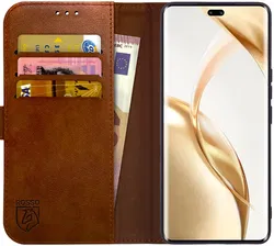 Rosso Element Honor 200 Pro Hoesje Book Case Wallet Bruin afbeelding
