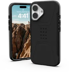 UAG Civilian Apple iPhone 16 Hoesje MagSafe Back Cover Zwart afbeelding