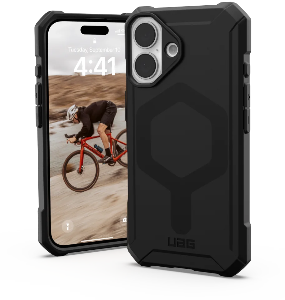 UAG Essential Armor Apple iPhone 16 Hoesje MagSafe Back Cover Zwart afbeelding 1