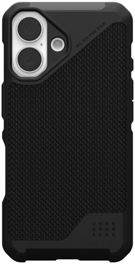 UAG Metropolis LT Apple iPhone 16 Hoesje MagSafe Back Cover Kevlar Zwart afbeelding 2