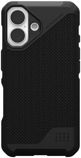 UAG Metropolis LT Apple iPhone 16 Hoesje MagSafe Back Cover Kevlar Zwart afbeelding 2