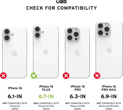 UAG Civilian Apple iPhone 16 Plus Hoesje MagSafe Back Cover Zwart afbeelding 6