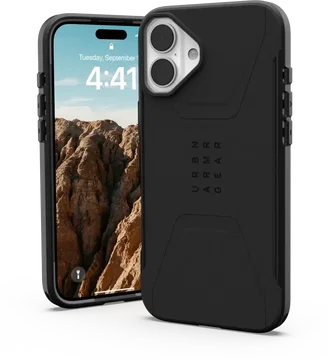 UAG Civilian Apple iPhone 16 Plus Hoesje MagSafe Back Cover Zwart