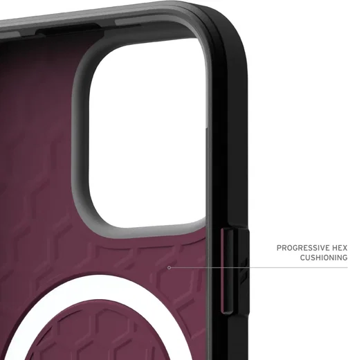 UAG Civilian Apple iPhone 16 Pro Hoesje MagSafe Back Cover Bordeaux afbeelding 8