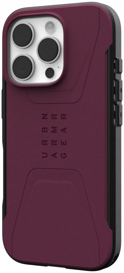 UAG Civilian Apple iPhone 16 Pro Hoesje MagSafe Back Cover Bordeaux afbeelding 2