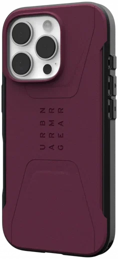 UAG Civilian Apple iPhone 16 Pro Hoesje MagSafe Back Cover Bordeaux afbeelding 2