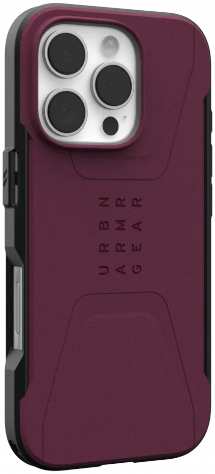 UAG Civilian Apple iPhone 16 Pro Hoesje MagSafe Back Cover Bordeaux afbeelding 10