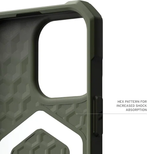 UAG Essential Armor Apple iPhone 16 Pro Hoesje MagSafe Back Cover Olive afbeelding 9