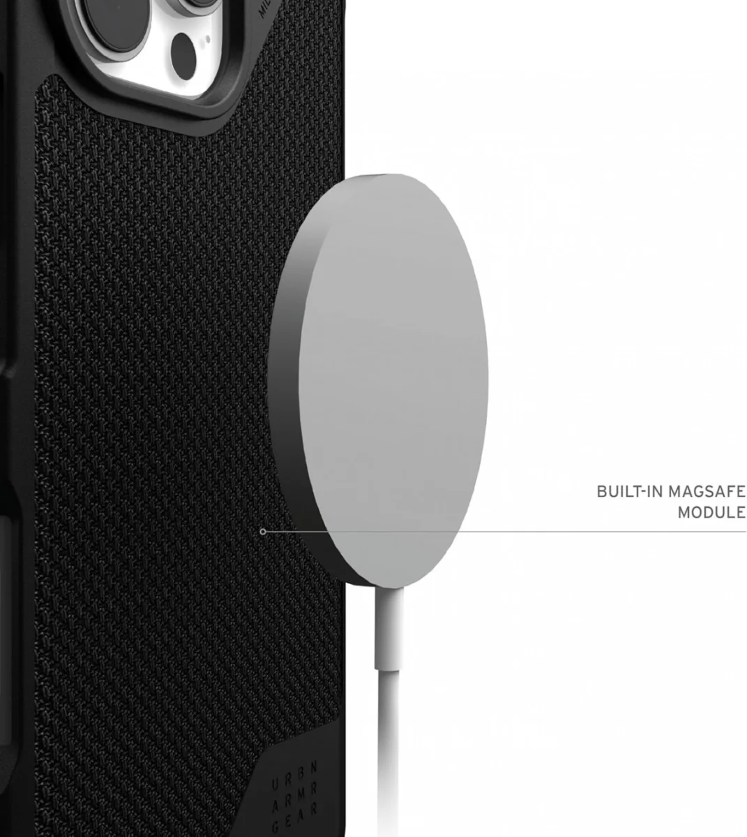 UAG Metropolis LT Apple iPhone 16 Pro Hoesje MagSafe Back Cover Kevlar Zwart afbeelding 6