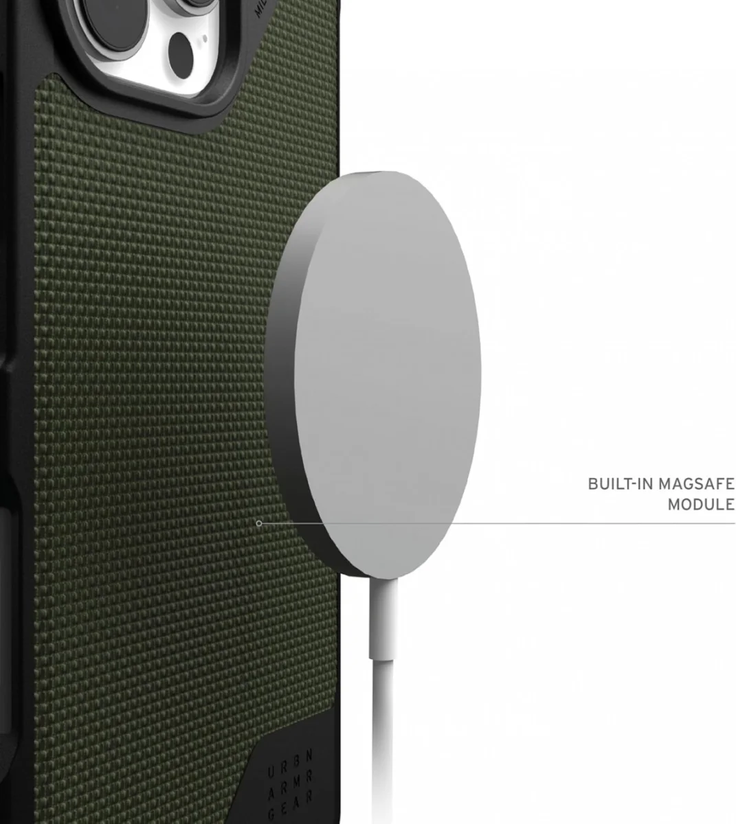 UAG Metropolis LT Apple iPhone 16 Pro Hoesje MagSafe Back Cover Kevlar Olive afbeelding 6