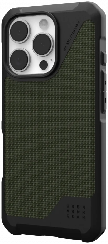 UAG Metropolis LT Apple iPhone 16 Pro Hoesje MagSafe Back Cover Kevlar Olive afbeelding 2